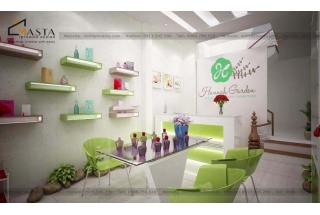 Mẫu thiết kế shop mỹ phẩm Hannah Garden cực độc đáo tại Hà Nội